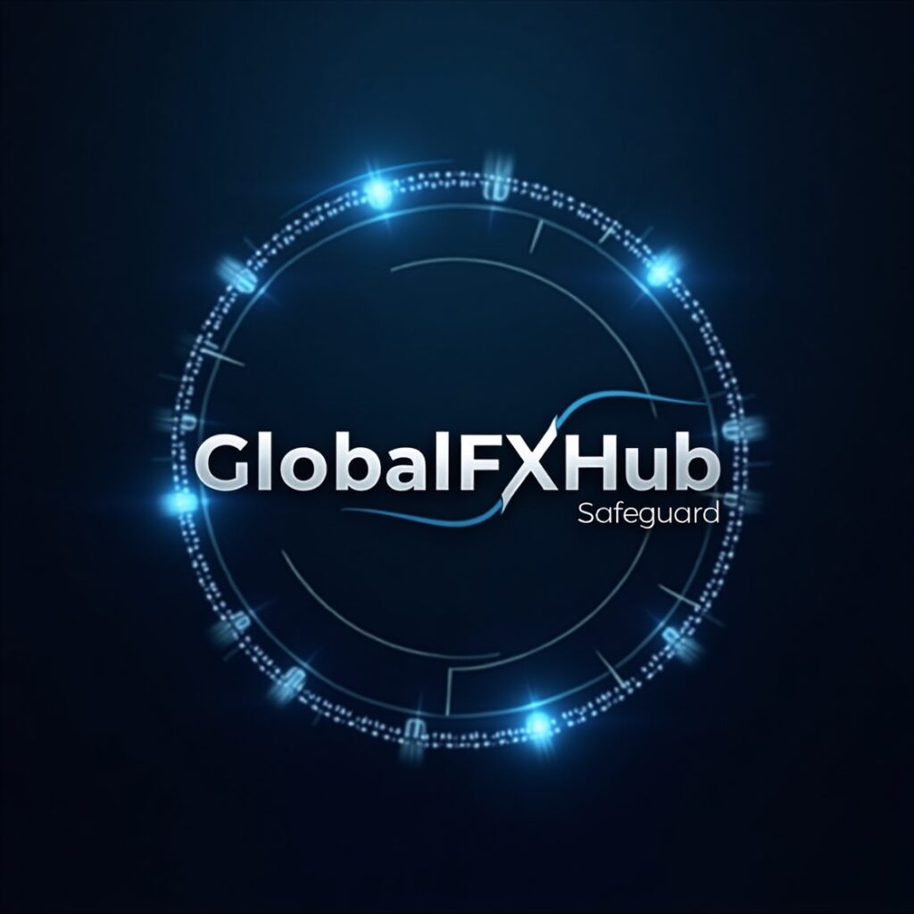 Flux_Dev_A_futuristic_circular_logo_for_GlobalFXHub_a_safeguar_2
